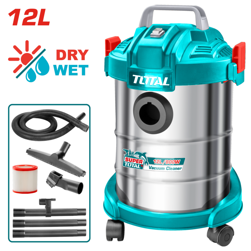 ASPIRADORA 800W LIQUIDO Y SOLIDOS TVC14122 TOTAL