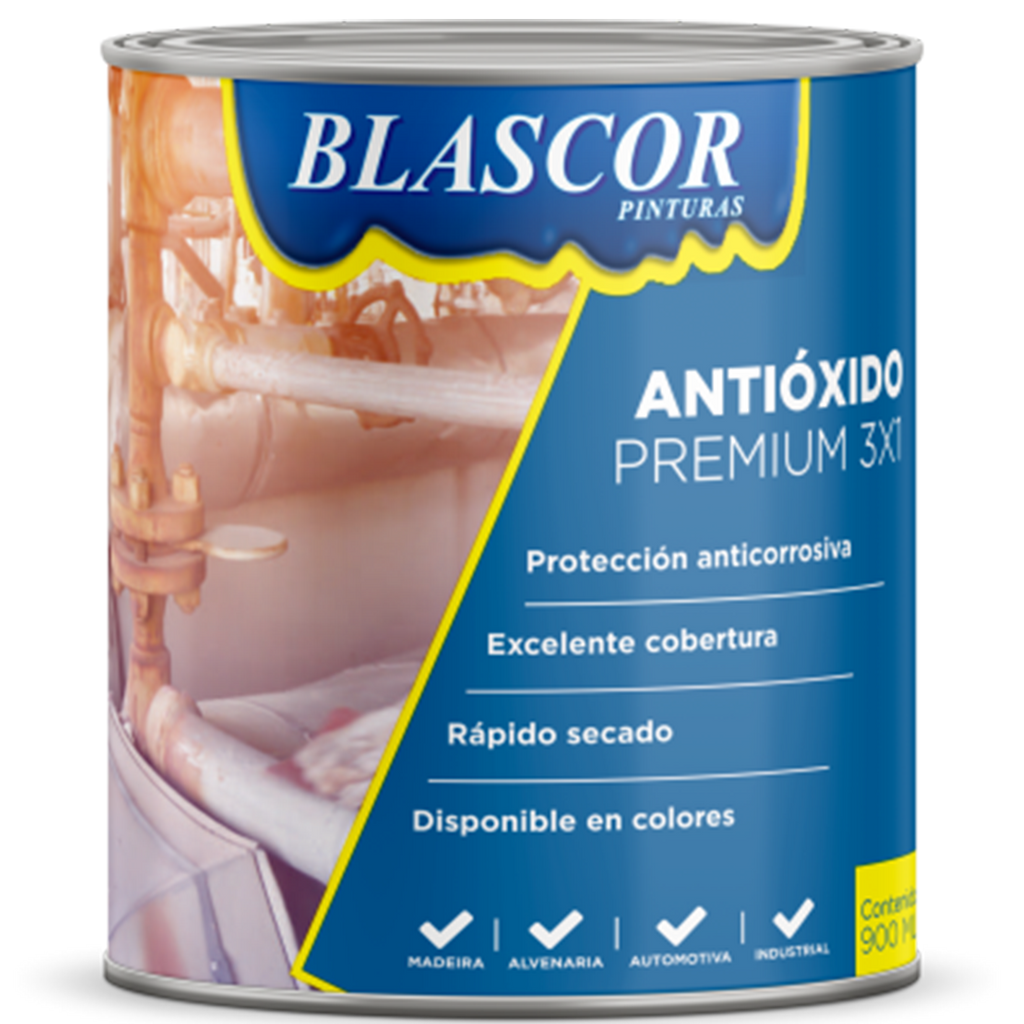Pintura antióxido premium 3 en 1 Blascor blanco 3,6 litros