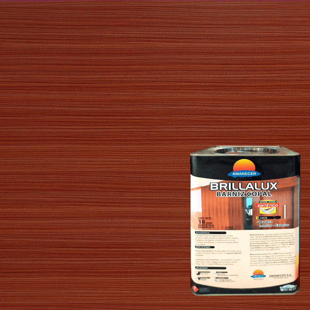 Barniz Brillalux Copal Amanecer 18 litros