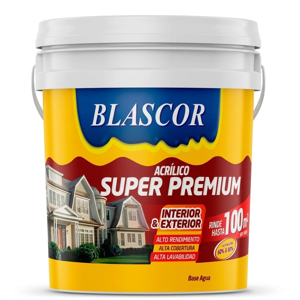 PINTURA ACRÍLICO SUPER PREMIUM COLOR GAMUZA 18 LITROS BLASCOR