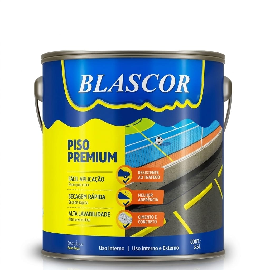 PINTURA PISO PREMIUM NEGRO 3.6 LITROS BLASCOR