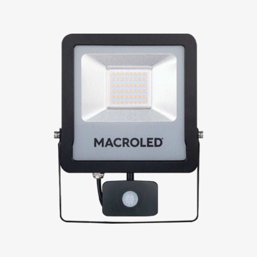 REFLECTOR LED CON SENSOR DE MOVIMIENTO MACROLED (LUZ FRIA) –  ferreteriacolarte